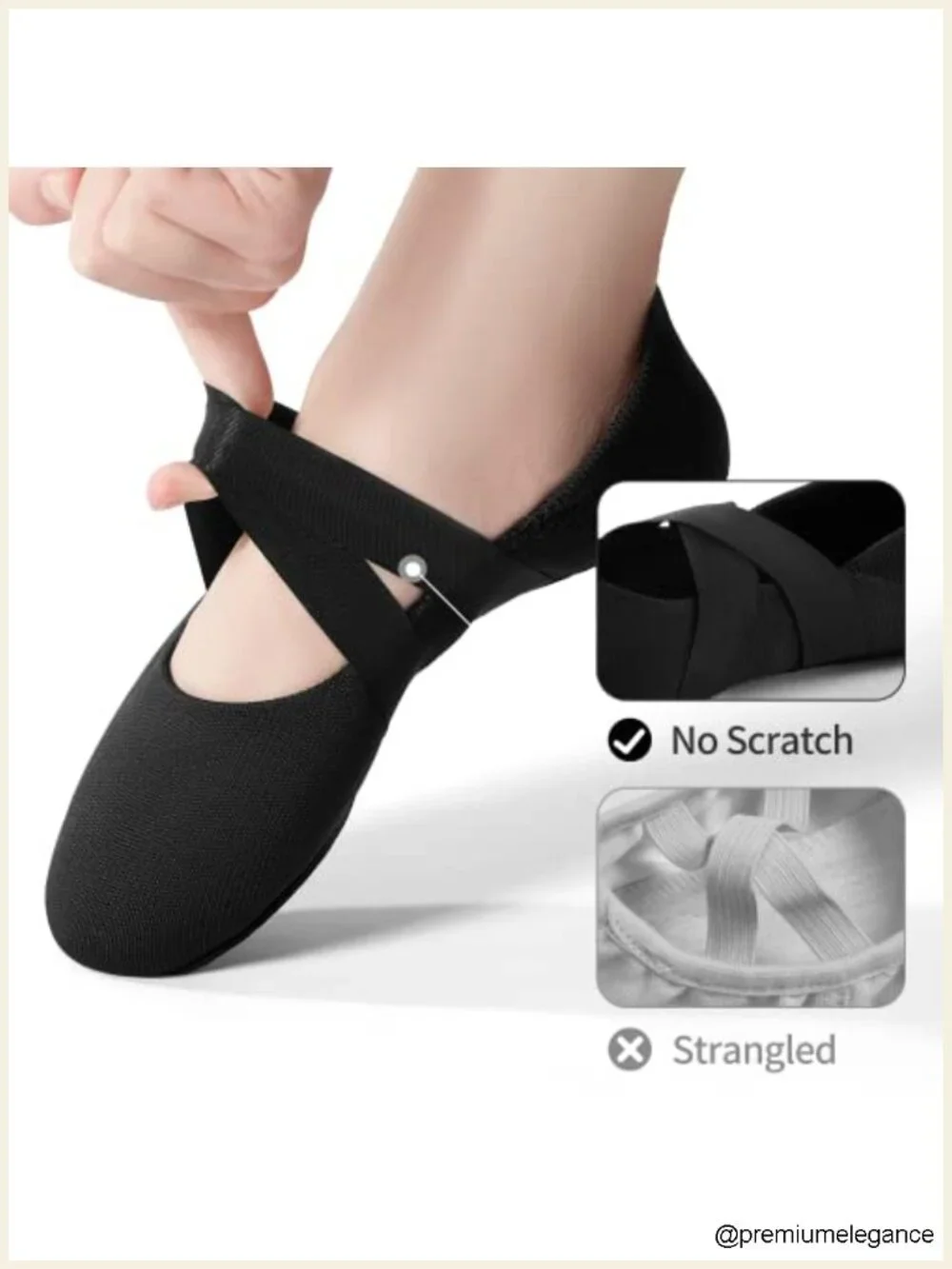 Ballet Shoes for Women - Full Sole Leather Arch Support Dance Shoes
